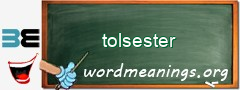 WordMeaning blackboard for tolsester